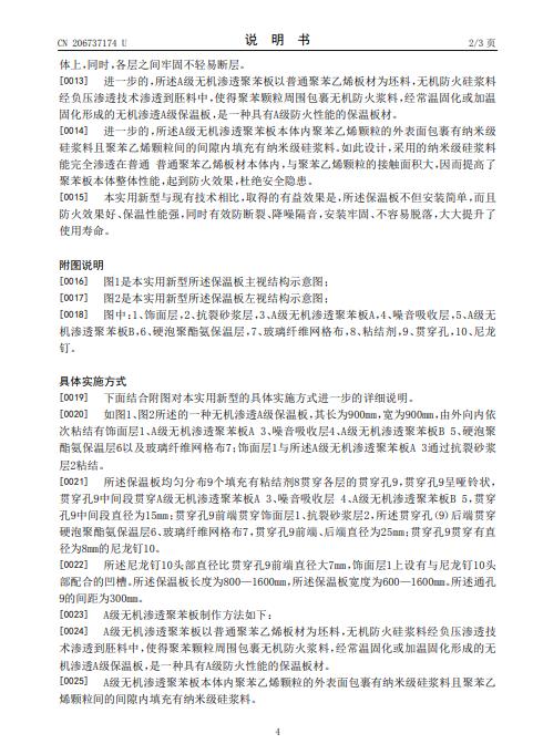 山東漢來無機(jī)滲透A級保溫板專利產(chǎn)品